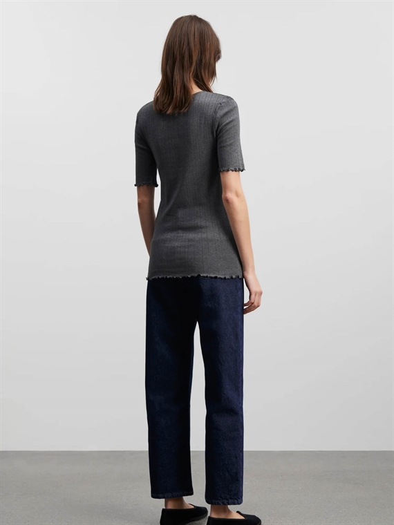 Skall Studio Edie T-shirt, Dark Grey Melange 